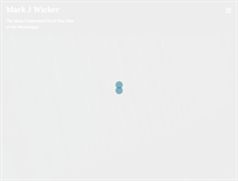 Tablet Screenshot of markjwicker.com
